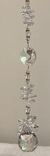 Load image into Gallery viewer, 30mm Crystal Ball Suncatcher decorated with moonstone gemstones CH468
