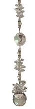 Load image into Gallery viewer, 30mm Crystal Ball Suncatcher decorated with moonstone gemstones CH468
