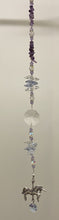 Load image into Gallery viewer, Unicorn crystal Suncatcher decorated with citrine gemstones CH489
