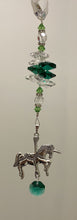 Load image into Gallery viewer, Unicorn crystal Suncatcher decorated with citrine gemstones CH489
