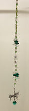 Load image into Gallery viewer, Unicorn crystal Suncatcher decorated with citrine gemstones CH489
