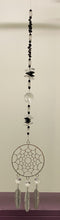 Load image into Gallery viewer, Deluxe Dreamcatcher crystal Suncatcher decorated with malachite gemstones CH494
