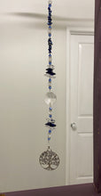Load image into Gallery viewer, Tree of Life crystal Suncatcher decorated with amethyst gemstones CH505
