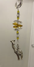 Load image into Gallery viewer, Giraffe crystal Suncatcher decorated with citrine gemstones CH510
