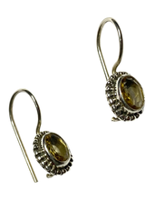 Load image into Gallery viewer, Citrine sterling silver earrings ER135
