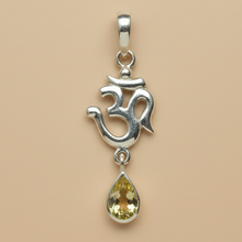 Load image into Gallery viewer, Citrine sterling silver pendant PN42
