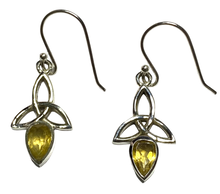 Load image into Gallery viewer, Citrine sterling silver earrings ER105
