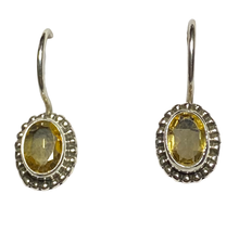 Load image into Gallery viewer, Citrine sterling silver earrings ER135
