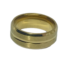 Load image into Gallery viewer, Stainless Steel - Gold ring. Sizes 6, 7, 8, 9, 10, 11, 12, 14  RW217
