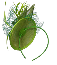 Load image into Gallery viewer, Stunning Green Fascinator        (FS136)
