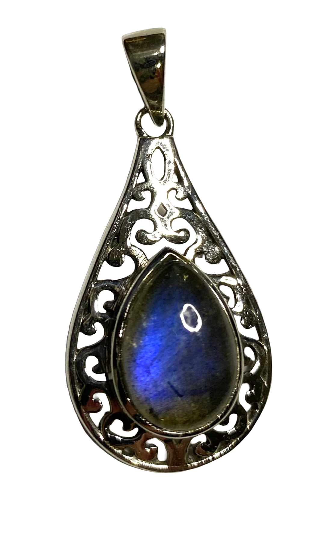 Labradorite sterling silver pendant PN15