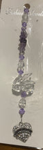 Load image into Gallery viewer, Daughter Suncatcher decorated with amethyst gemstones CH337
