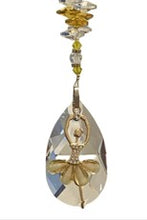 Load image into Gallery viewer, Deluxe Ballerina Crystal Suncatcher decorated with citrine gemstones CH351
