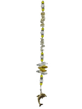 Load image into Gallery viewer, Dolphin Crystal Suncatcher decorated with citrine gemstones CH37
