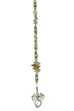 Load image into Gallery viewer, Dragon Crystal Suncatcher decorated with Citrine gemstones CH20
