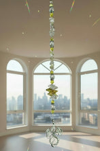 Load image into Gallery viewer, Dragon Crystal Suncatcher decorated with Citrine gemstones CH20
