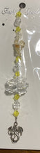 Load image into Gallery viewer, Dragon Suncatcher decorated with snowflake obsidian gemstones CH319

