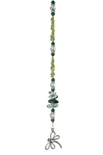 Load image into Gallery viewer, Dragonfly Crystal Suncatcher decorated with amethyst gemstones CH57
