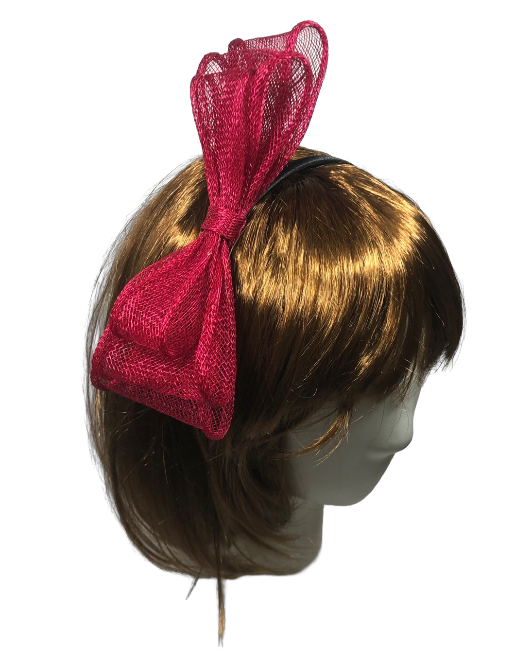 Stunning Red Bow Fascinator     (FS133)