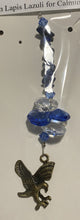 Load image into Gallery viewer, Eagle Suncatcher decorated with turquoise gemstones CH289
