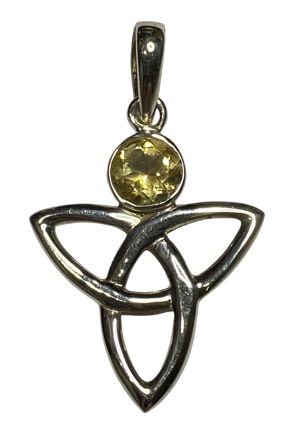 Citrine sterling silver pendant PN21
