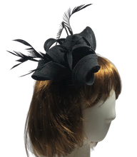 Load image into Gallery viewer, Stunning Black Fascinator    (FS069)
