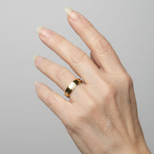 Load image into Gallery viewer, Fidget ring - Gold sparkle spinner.   Sizes 5, 6, 7, 8, 9, 10, 11. FR116
