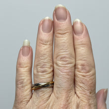 Load image into Gallery viewer, Fidget ring - Trio ring with silver, gold &amp; rose gold. Sizes 5, 6, 7, 8, 9, 10, 11. FR132
