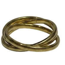 Load image into Gallery viewer, Fidget ring - Trio - Gold ring. Sizes 5, 6, 7, 8, 9, 10, 11, 12, 13. FR135

