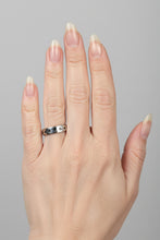 Load image into Gallery viewer, Fidget ring - Silver Card Suits ring. Sizes 6, 7, 8, 9, 10, 11. FR141
