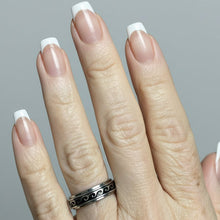 Load image into Gallery viewer, Fidget ring - Silver Waves ring. Sizes 6, 7, 8, 9, 10, 11. FR142
