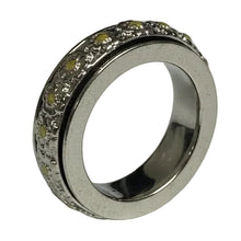 Load image into Gallery viewer, Fidget ring -  silver flower fidget ring. Sizes 6, 7, 8, 10.  FR70
