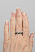 Load image into Gallery viewer, Fidget ring -  silver flower fidget ring. Sizes 6, 7, 8, 10.  FR70
