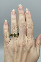 Load image into Gallery viewer, Fidget ring -  Gold Celtic fidget  ring.  Sizes 6, 7, 8, 9, 10, 11, 12, 13. FR77
