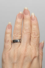 Load image into Gallery viewer, Fidget ring - silver spinner.   Sizes 6, 7, 8, 9, 10, 11. (FR8)
