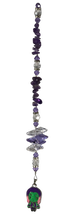 Load image into Gallery viewer, Gamora - Guardians of the Galaxy  crystal suncatcher, decorated with amethyst gemstone
