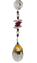 Load image into Gallery viewer, Harry Potter - Hermione Granger crystal suncatcher with garnet gemstones
