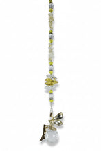 Load image into Gallery viewer, Fairy Crystal Suncatcher decorated with citrine gemstones CH4
