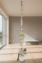 Load image into Gallery viewer, Fairy Crystal Suncatcher decorated with citrine gemstones CH4
