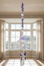 Load image into Gallery viewer, Fairy Crystal Suncatcher decorated with amethyst gemstones CH6
