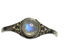 Load image into Gallery viewer, Moonstone Sterling Silver ring size  3, 4, 5, 6, 7, 8, 10, 11, 12, 13    BR044
