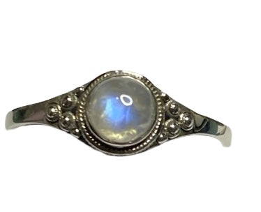 Moonstone Sterling Silver ring size  3, 4, 5, 6, 7, 8, 10, 11, 12, 13    BR044