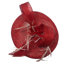 Load image into Gallery viewer, Stunning Red Fascinator       (FS110)
