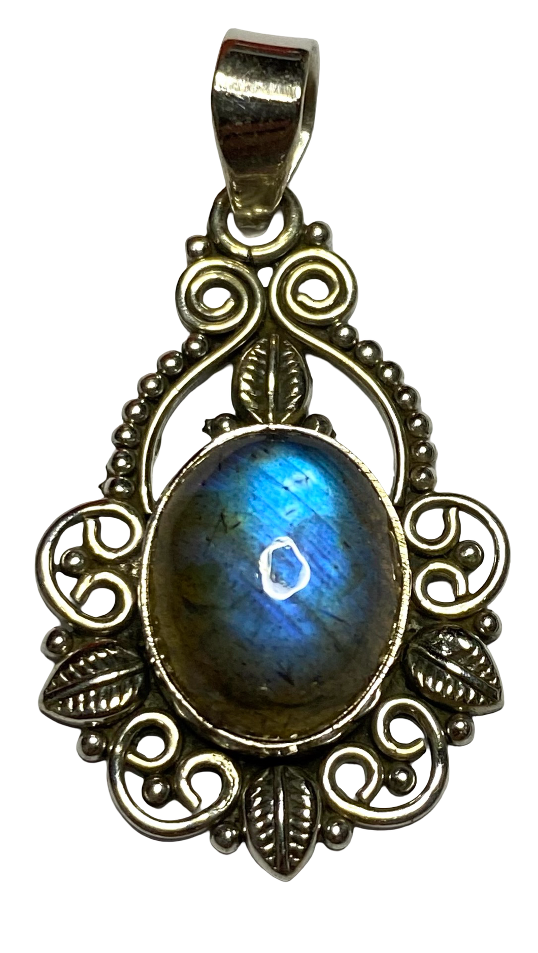 Labradorite sterling silver pendant PN30