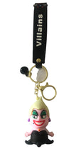 Load image into Gallery viewer, Little Mermaid character Keyring, Ursula.  Buy any 2 keyrings for $20
