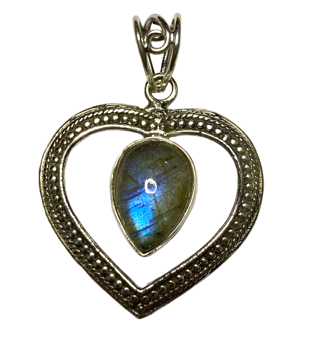 Labradorite sterling silver pendant PN35