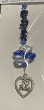 Load image into Gallery viewer, I Love Ballet Suncatcher decorated with lapis lazuli gemstones CH257
