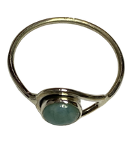 Load image into Gallery viewer, Larimar Sterling Silver ring size 3, 4, 5, 6, 7, 8, 9, 10, 11, 12, 13   BR036
