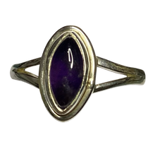 Load image into Gallery viewer, Amethyst Sterling Silver ring size 3, 4, 5, 6, 7, 8, 9, 10, 11, 12, 13   BR037
