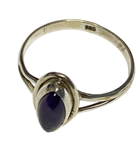 Load image into Gallery viewer, Amethyst Sterling Silver ring size 3, 4, 5, 6, 7, 8, 9, 10, 11, 12, 13   BR037
